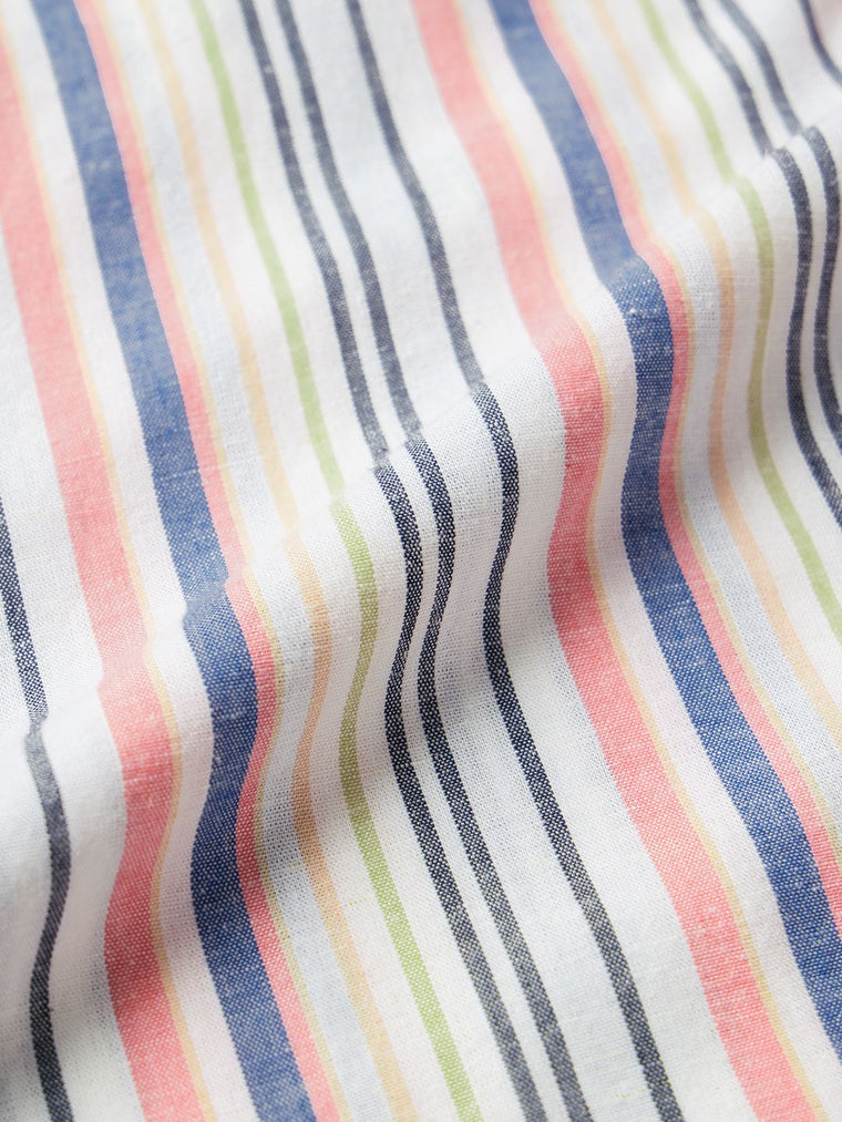 Cotton Linen Stripes: Prism Cotton Linen Shirts