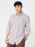 Cotton Linen Stripes: Prism Cotton Linen Shirts