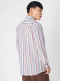 Cotton Linen Stripes: Prism Cotton Linen Shirts