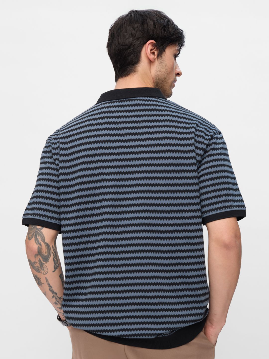 Jacquard Polo: Twilight Oversized Polos