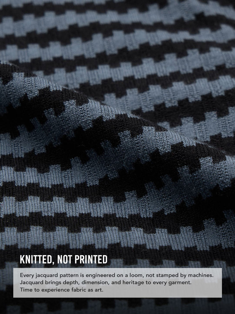 Jacquard Polo: Twilight Oversized Polos