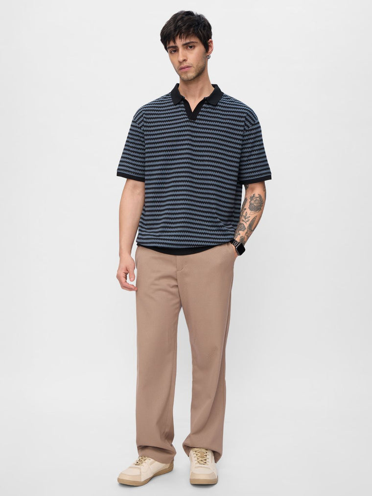 Jacquard Polo: Twilight Oversized Polos