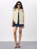 Cotton Linen Shirt: Dragon Women Oversized Shirts