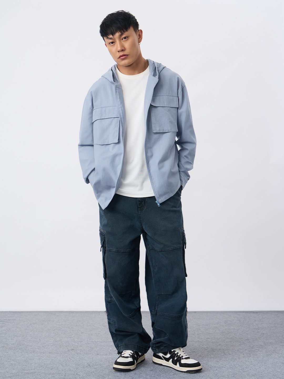 Cotton Linen Hoodie: Cloudy Overshirts