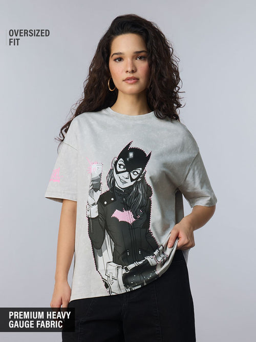 DC: Batgirl (Acid-Washed) Women Oversized T-Shirts