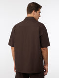 Oversized Shirt: Dark Brown Oversized Shirts