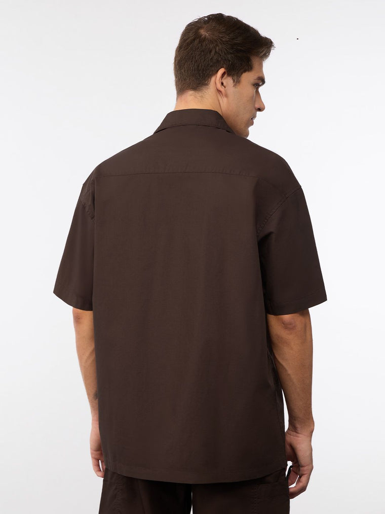Oversized Shirt: Dark Brown Oversized Shirts
