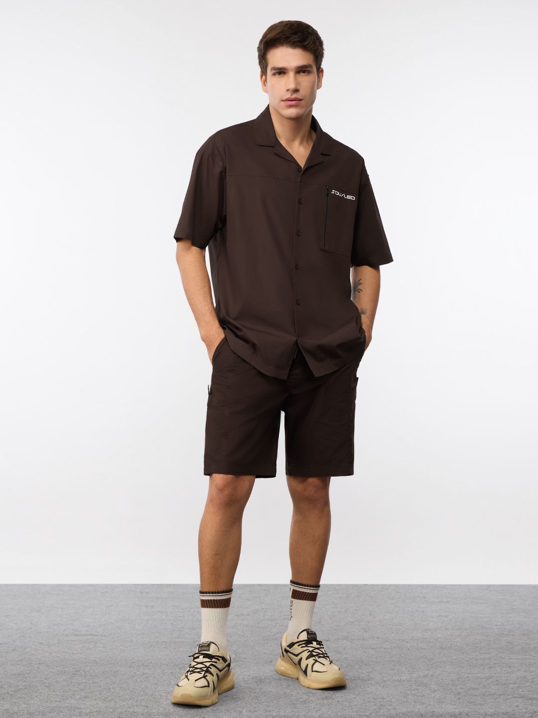 Oversized Shirt: Dark Brown Oversized Shirts
