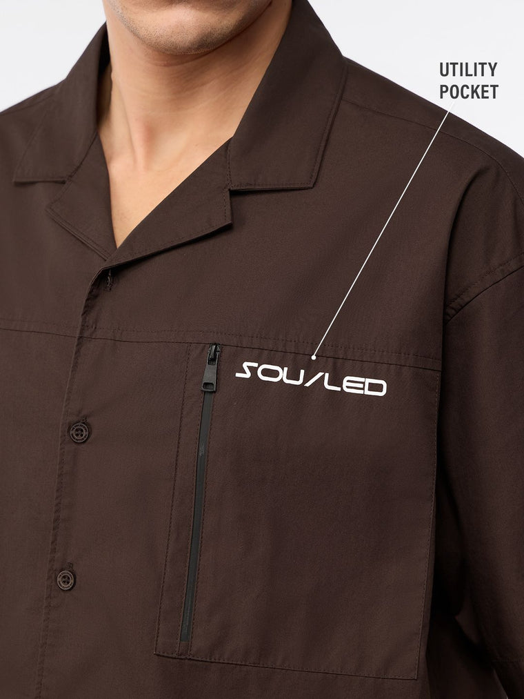 Oversized Shirt: Dark Brown Oversized Shirts