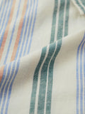 Cotton Linen Stripes: Sunset Lines Cotton Linen Shirts