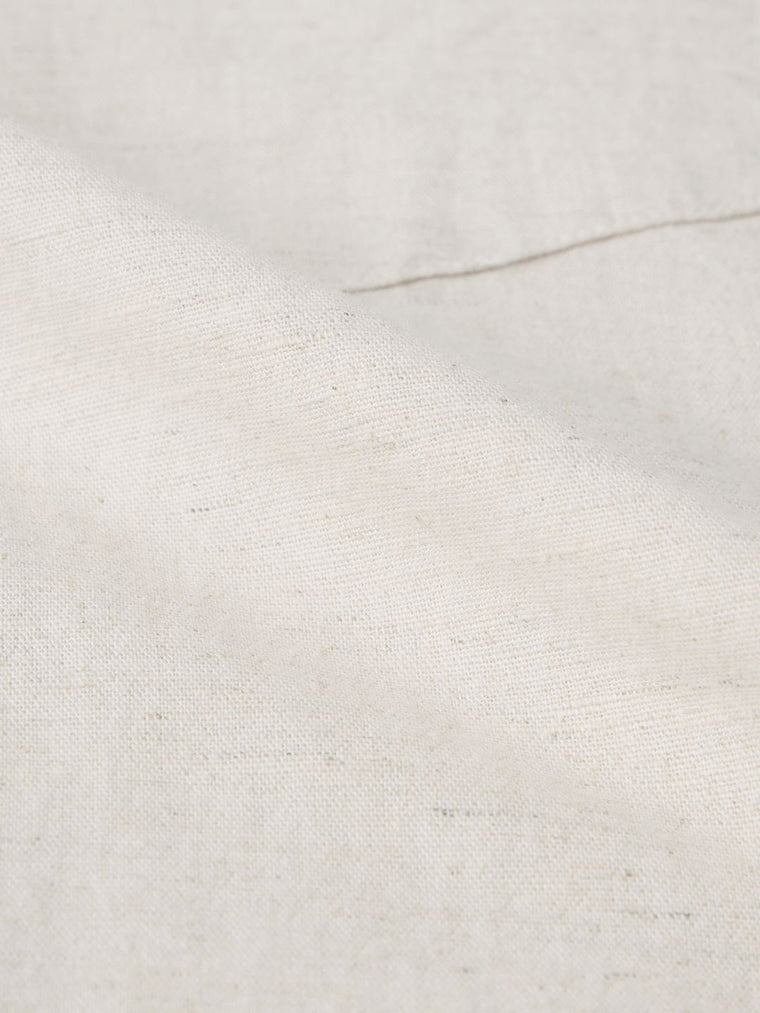 Cotton Linen: Ecru Cotton Linen Shirts