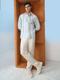 Cotton Linen Stripes: Seaside Cotton Linen Shirts