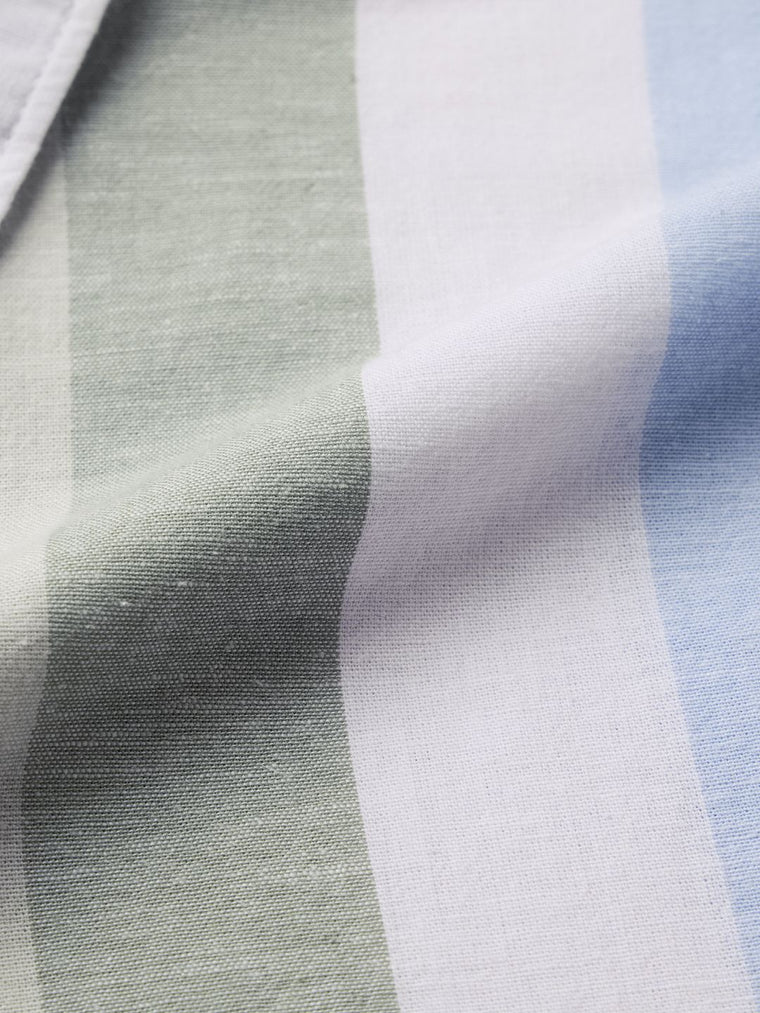 Cotton Linen Stripes: Seaside Cotton Linen Shirts