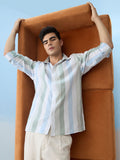 Cotton Linen Stripes: Seaside Cotton Linen Shirts