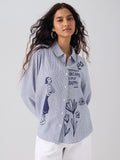 Popeye: Happy Olive Women Relaxed Shirts