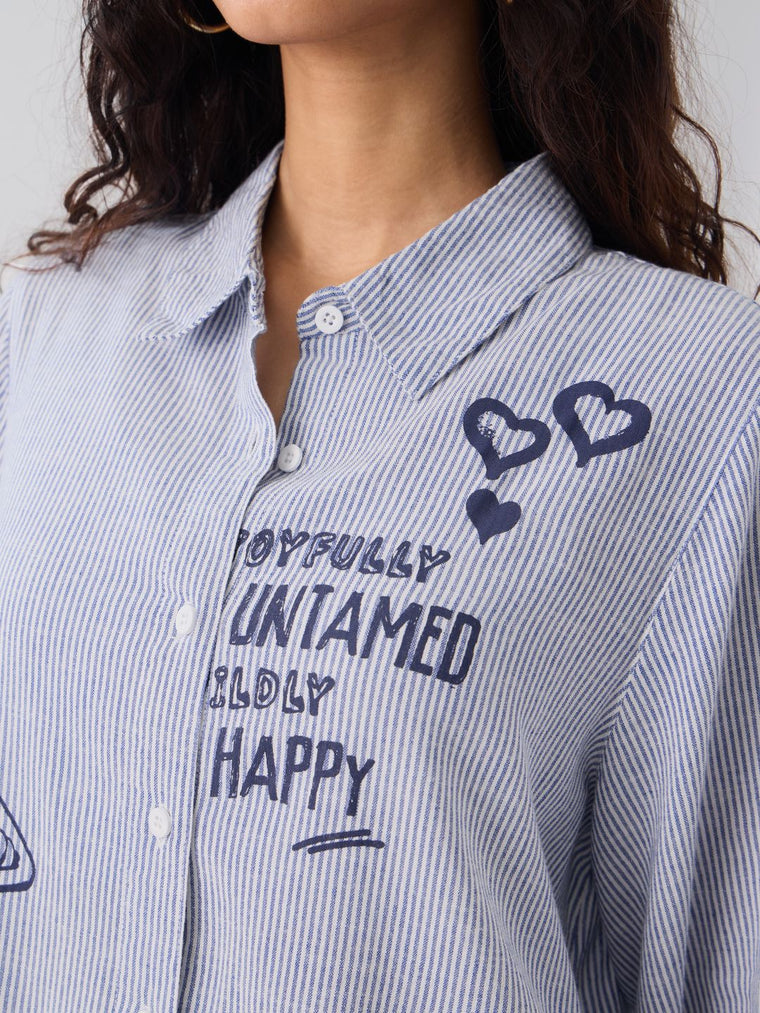 Popeye: Happy Olive Women Relaxed Shirts