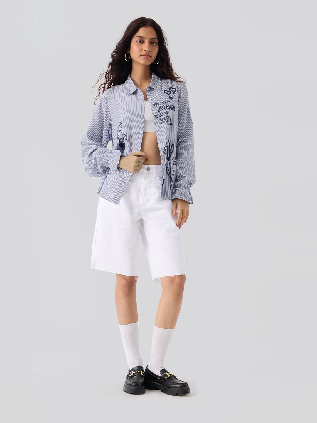 Popeye: Happy Olive Women Relaxed Shirts