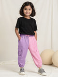 TSS Originals: Lavender Rose Girls Cotton Joggers (2-8 Yrs)