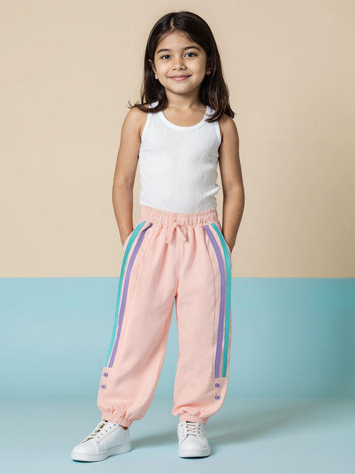 TSS Originals: Cozy Cubs Girls Cotton Joggers (2-8 Yrs)