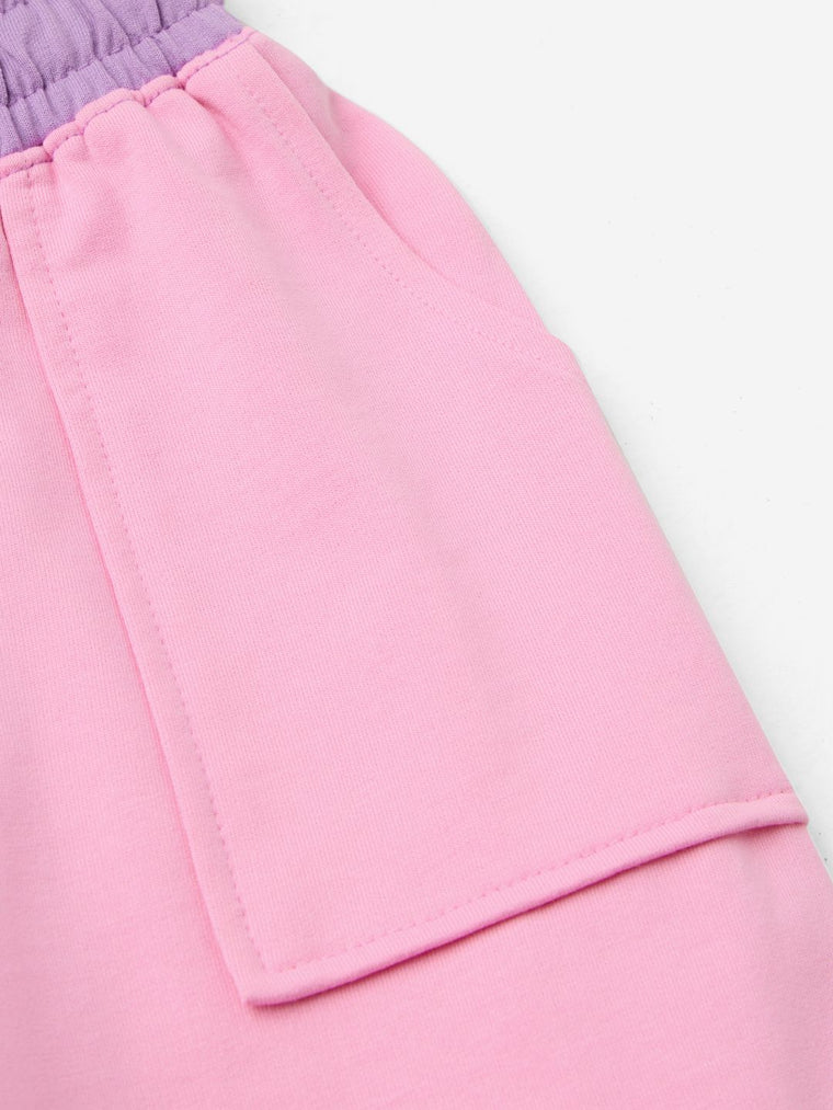TSS Originals: Lavender Rose Girls Cotton Joggers (2-8 Yrs)