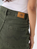 Denim Shorts: Fern Green Women Denim Shorts