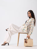 Textured Shirt: Mahjong Tiles Women Oversized Shirts