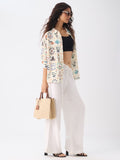 Textured Shirt: Mahjong Tiles Women Oversized Shirts