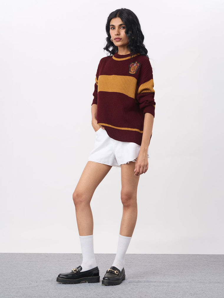 Harry Potter: The Bravehearts Women Oversized Sweaters