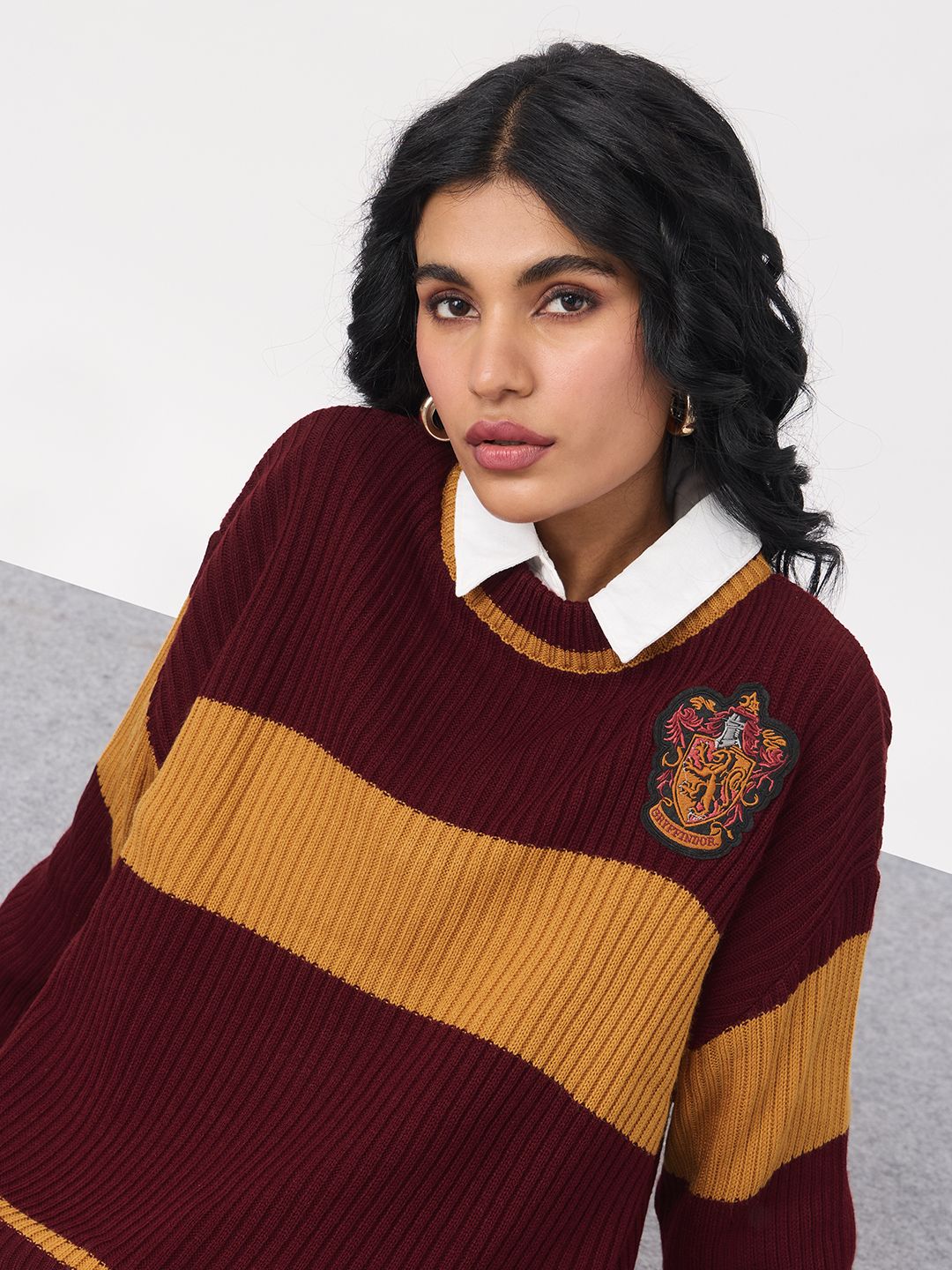 Harry Potter: The Bravehearts Women Oversized Sweaters