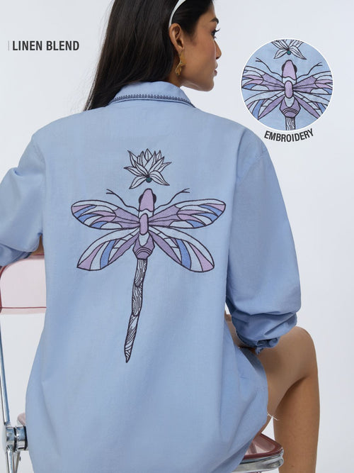 Cotton Linen Shirt: Wild Spirit Women Relaxed Shirts