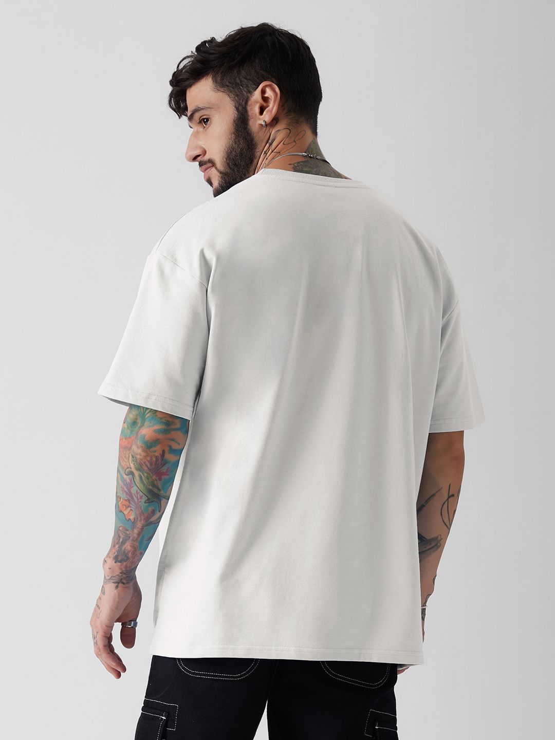 Solids: Eggshell White Oversized T-Shirts