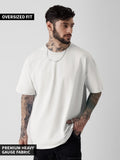 Solids: Eggshell White Oversized T-Shirts