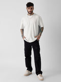 Solids: Eggshell White Oversized T-Shirts