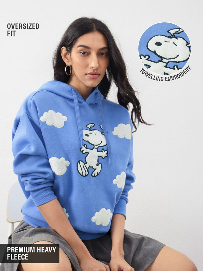 Peanuts: Cloudy Day Women Oversized Hoodies