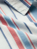 Stripes: Blue, Red Men Relaxed Shirts