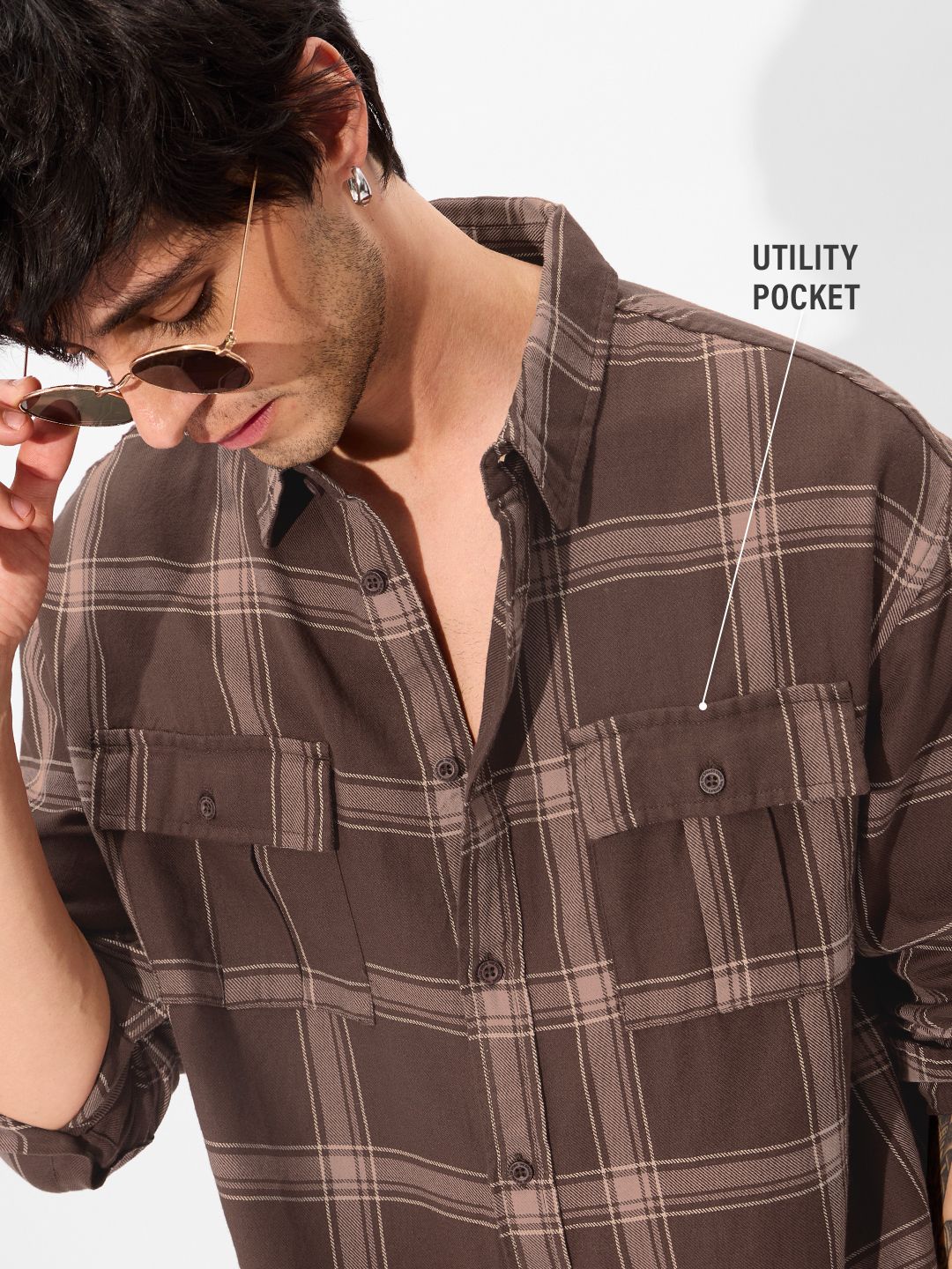 TSS Originals: Brown Men Utility Shirts