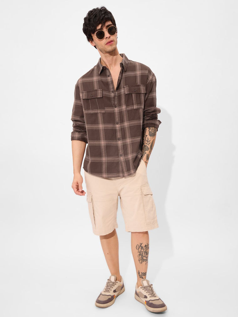 TSS Originals: Brown Men Utility Shirts