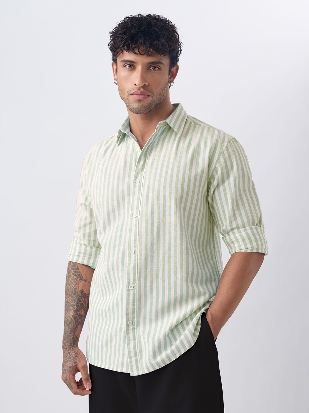 Stripes: Pistachio Shirts