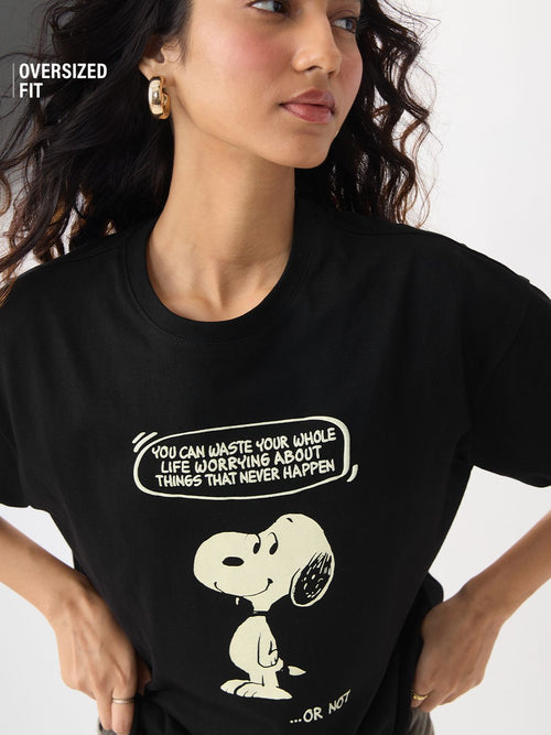 Peanuts: Overthink Women Oversized T-Shirts
