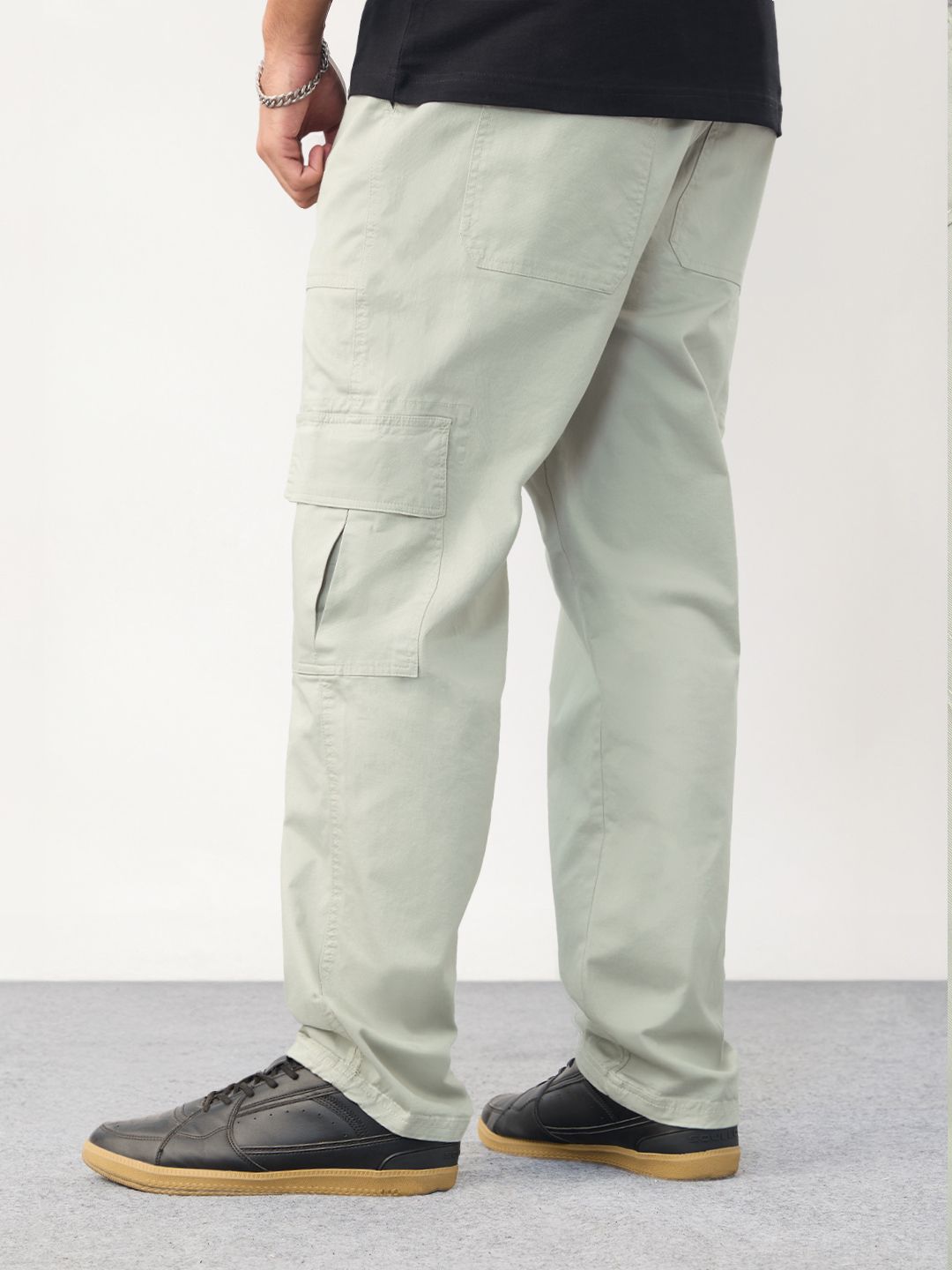 Cargo Pants: Feather Grey Men Cargo Pants