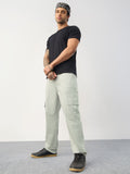 Cargo Pants: Feather Grey Men Cargo Pants
