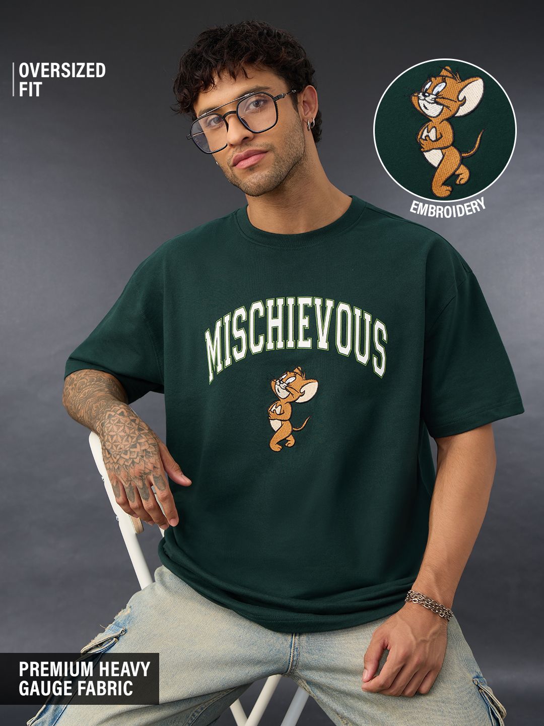 Tom & Jerry: Mischievous Oversized T-Shirts