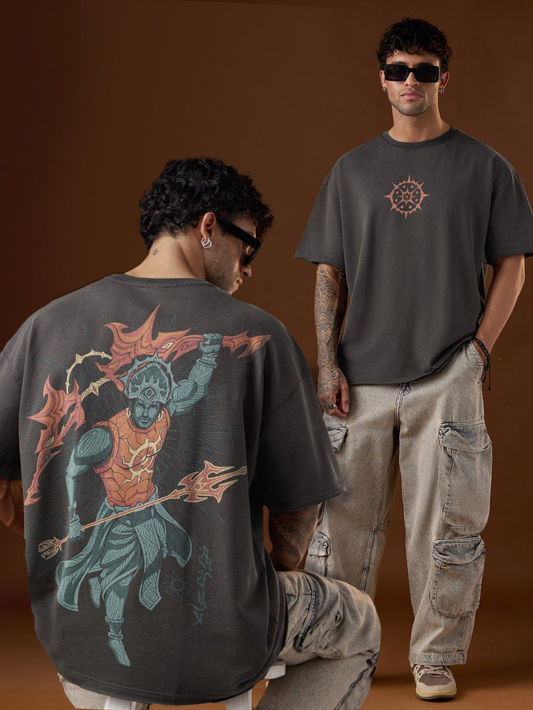 Mythology T-Shirt: Suryaputra Oversized T-Shirts