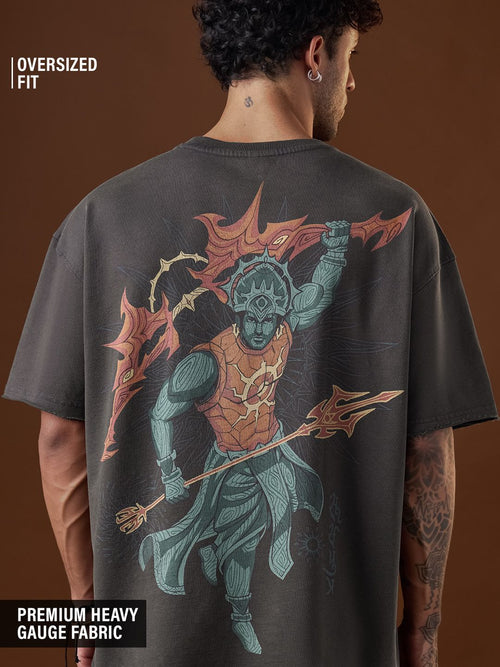 Mythology T-Shirt: Suryaputra Oversized T-Shirts