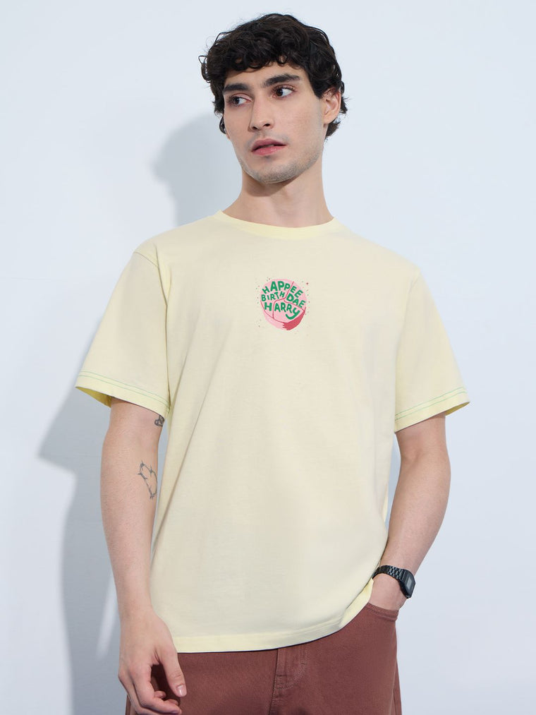 Harry Potter: Birthday Cake Men Relaxed Fit T-Shirts