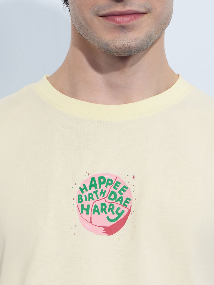 Harry Potter: Birthday Cake Men Relaxed Fit T-Shirts