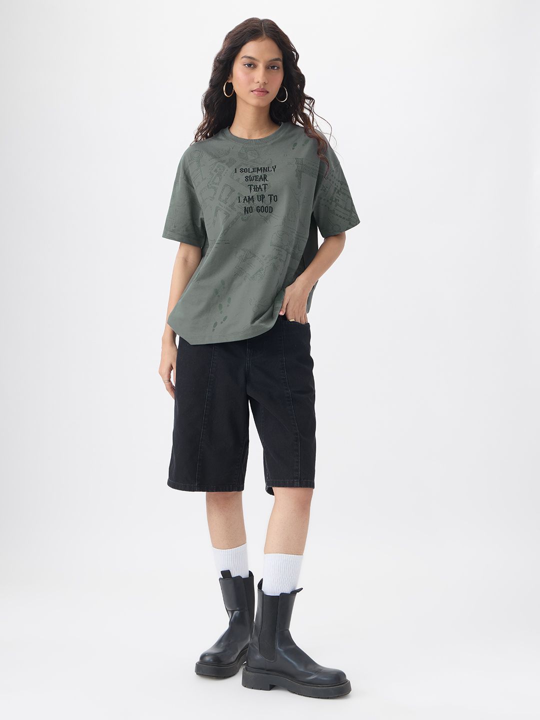 Harry Potter: Mischief Managed Women Oversized T-Shirts