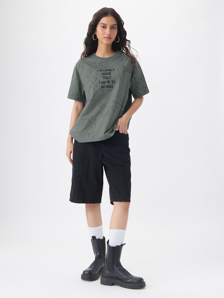 Harry Potter: Mischief Managed Women Oversized T-Shirts