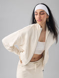 Solids: Off-White Women Oversized Sweatshirts