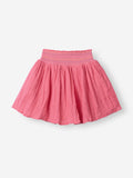 Solids: Flamingo Pink Girls Cotton Skater Skirts (2-8 Yrs)